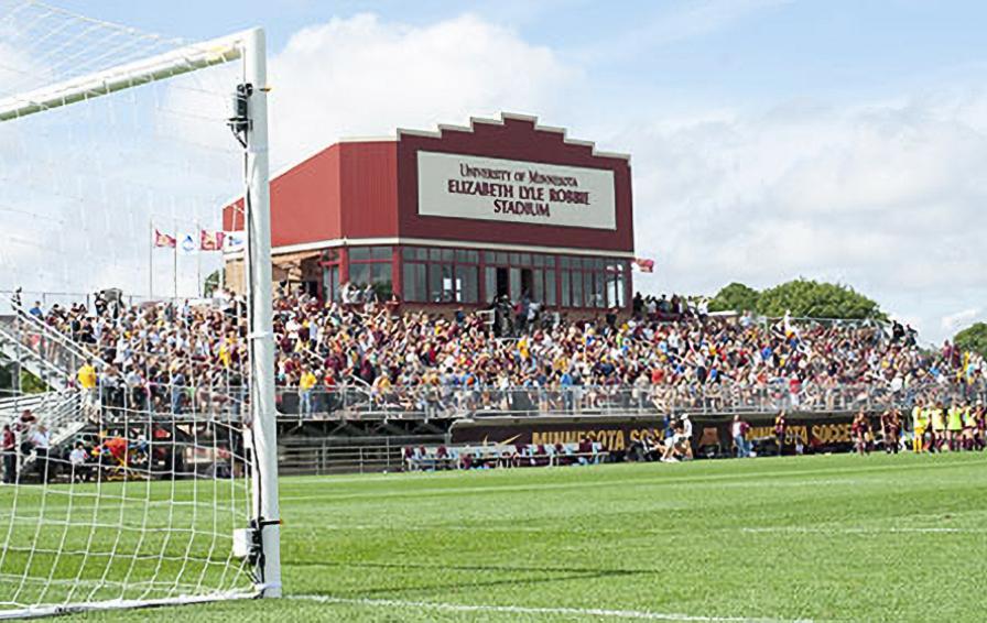 View of Elizabeth Lyle Robbie Soccer Field from the goal